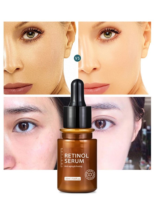 Retinol Cream Anti-Aging and Retinol Serum Anti-Aging & Frming, Anti Aging Collagen Firming Serum Anti wrinkle Cream Skin Tightening Lifting Hydrating Cream and Serum Combo