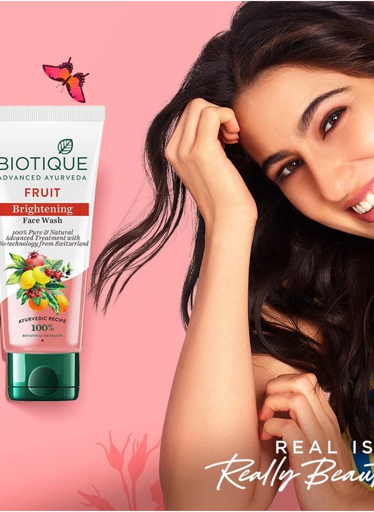Biotique Bio White Advanced Face Wash 50 ml/1.69 Oz. I 100% Pure & Natural