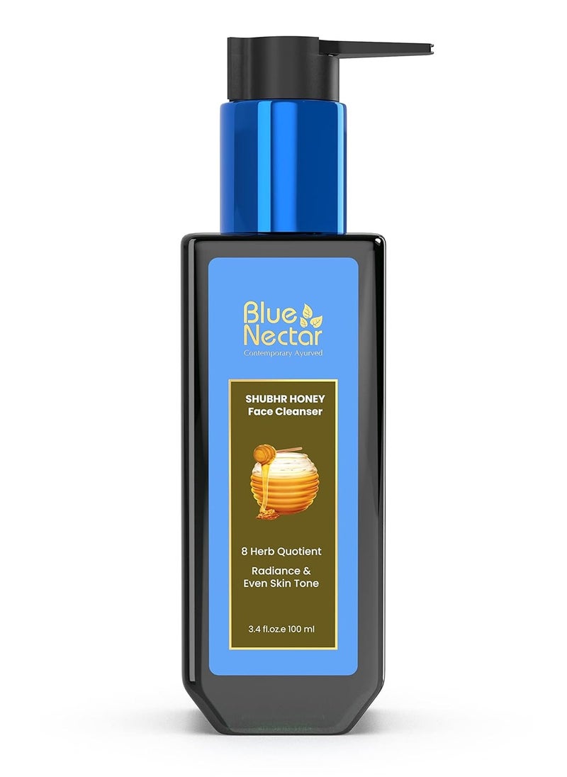 Ayurvedic Tan Removal Face Wash for Glowing Skin Honey Aloe Vera Detan Face Wash for Dry Skin Oily Skin and Combination Skin 8 Herbs