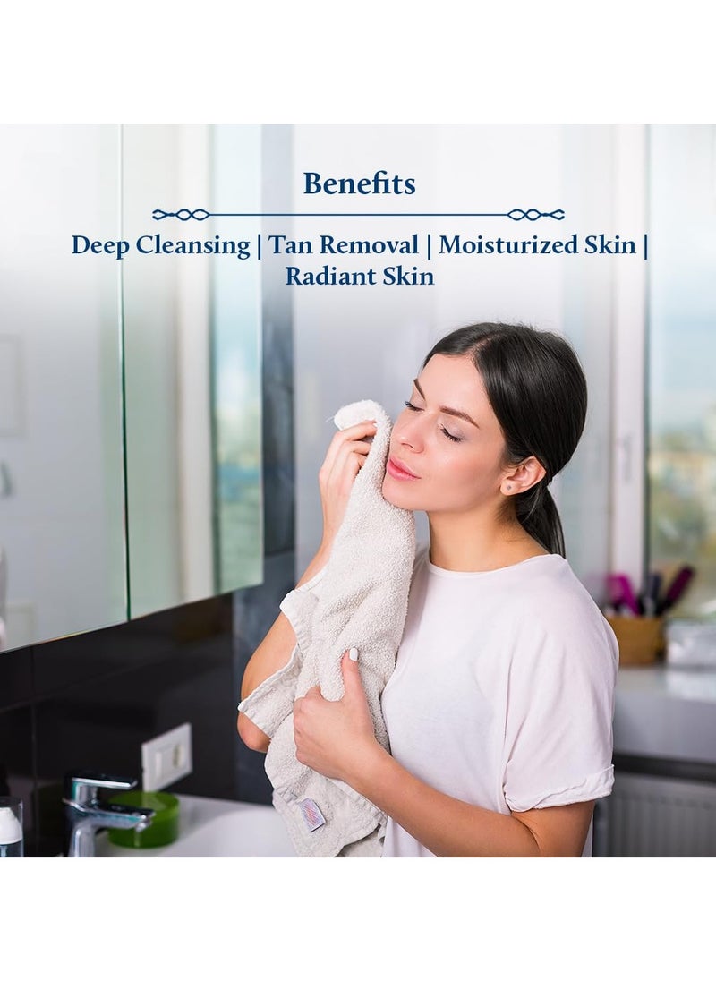 Ayurvedic Tan Removal Face Wash for Glowing Skin Honey Aloe Vera Detan Face Wash for Dry Skin Oily Skin and Combination Skin 8 Herbs
