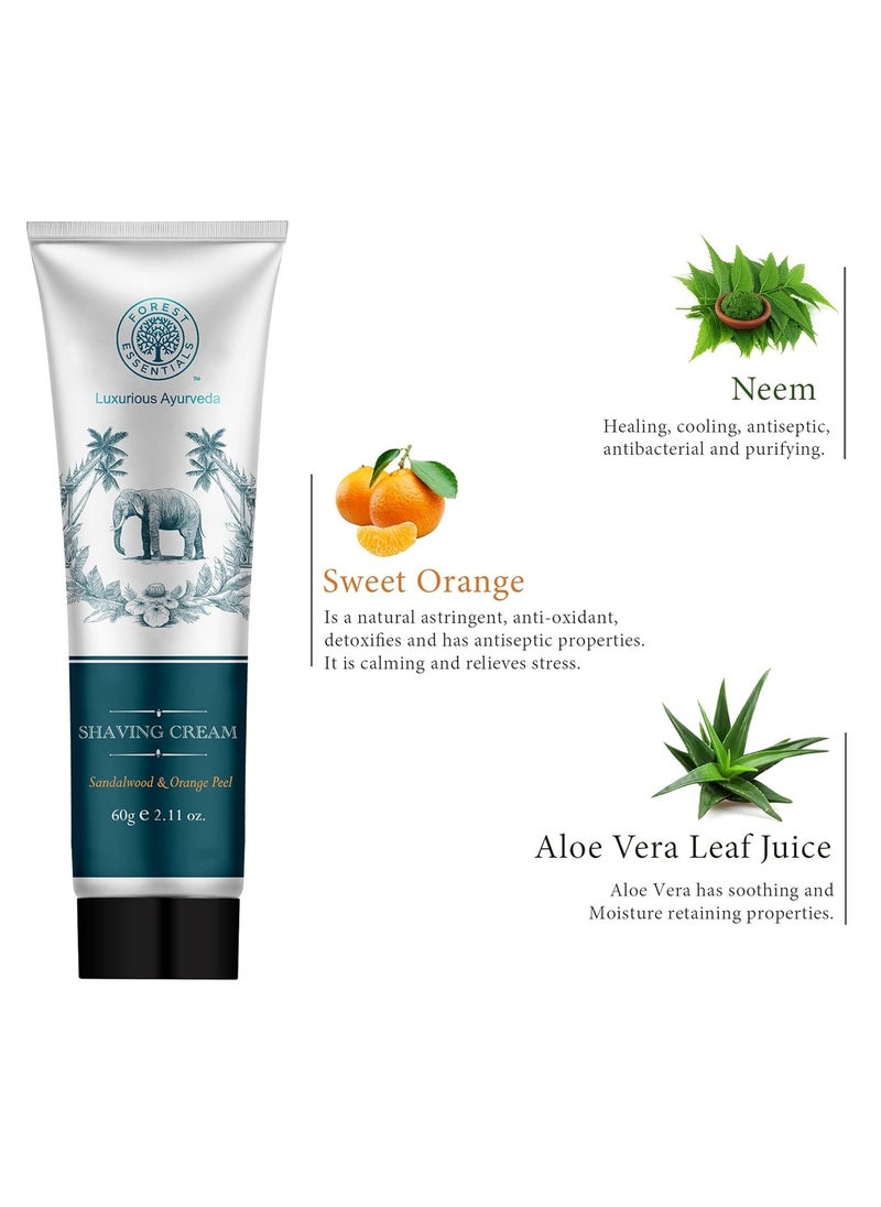 Shaving Cream Sandalwood & Orange Peel 60g