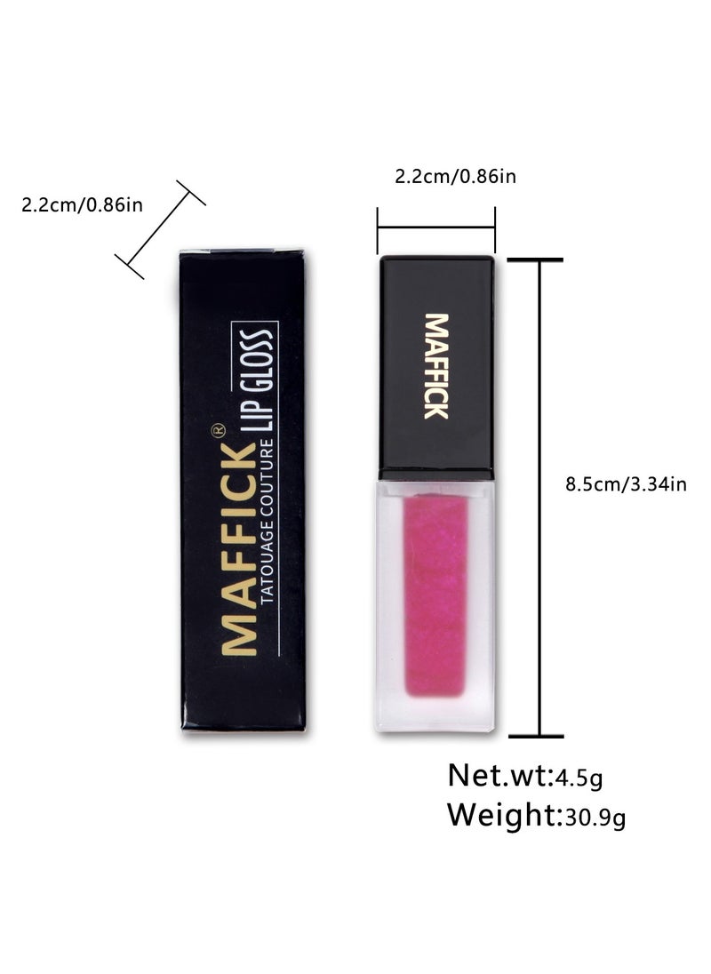 Maffick Lip Gloss, Super Lustrous The Gloss, Non-Sticky, High Shine Finish, 4.5g