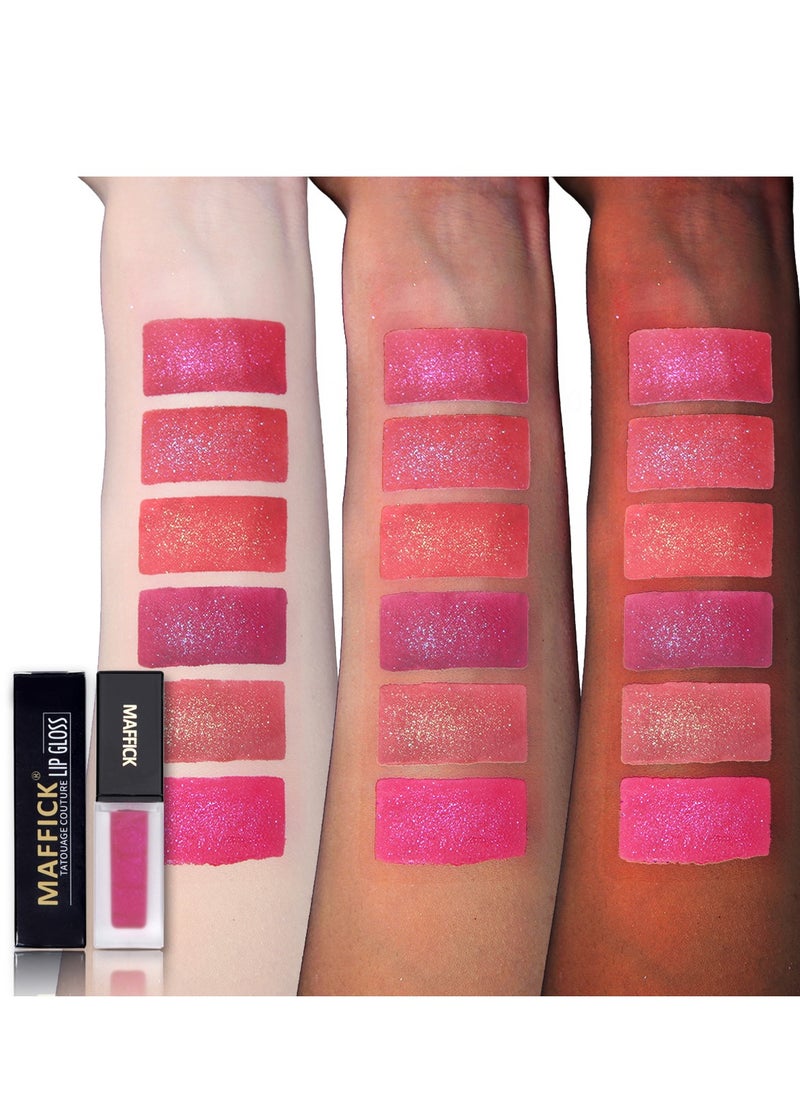 Maffick Lip Gloss, Super Lustrous The Gloss, Non-Sticky, High Shine Finish, 4.5g