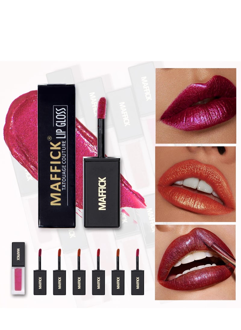 Maffick Lip Gloss, Super Lustrous The Gloss, Non-Sticky, High Shine Finish, 4.5g