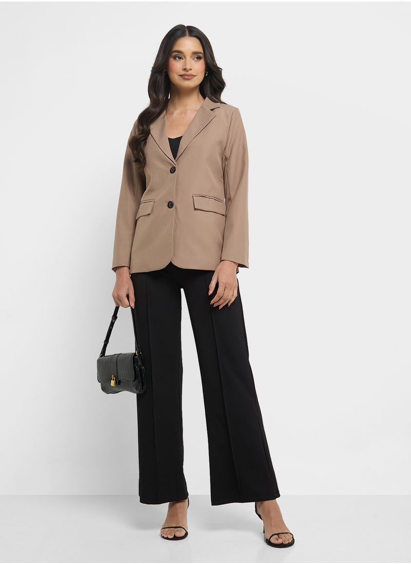 Blazer With Back Slit Detail