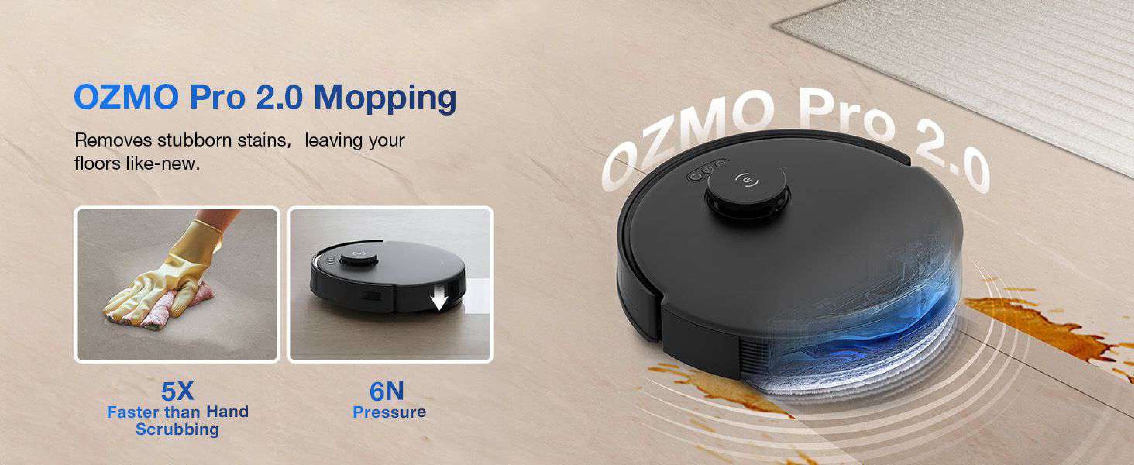 ECOVACS DEEBOT N20 PRO Plus Robot Vacuum & Mop | 8000Pa Suction | Self-Emptying | 320min Runtime | Smart Mapping & LiDAR | Pet-Friendly | App/Voice Control | 1000 W DKX55 Black
