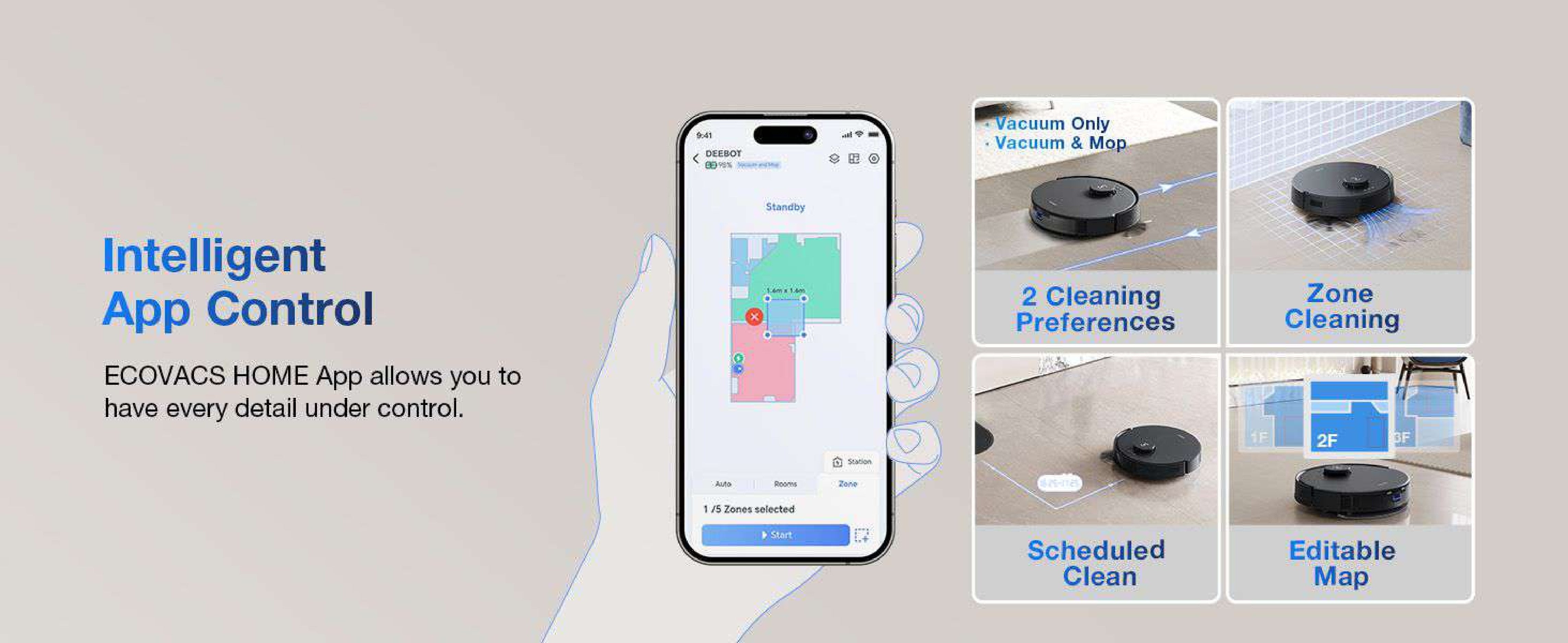 ECOVACS DEEBOT N20 PRO Plus Robot Vacuum & Mop | 8000Pa Suction | Self-Emptying | 320min Runtime | Smart Mapping & LiDAR | Pet-Friendly | App/Voice Control | 1000 W DKX55 Black