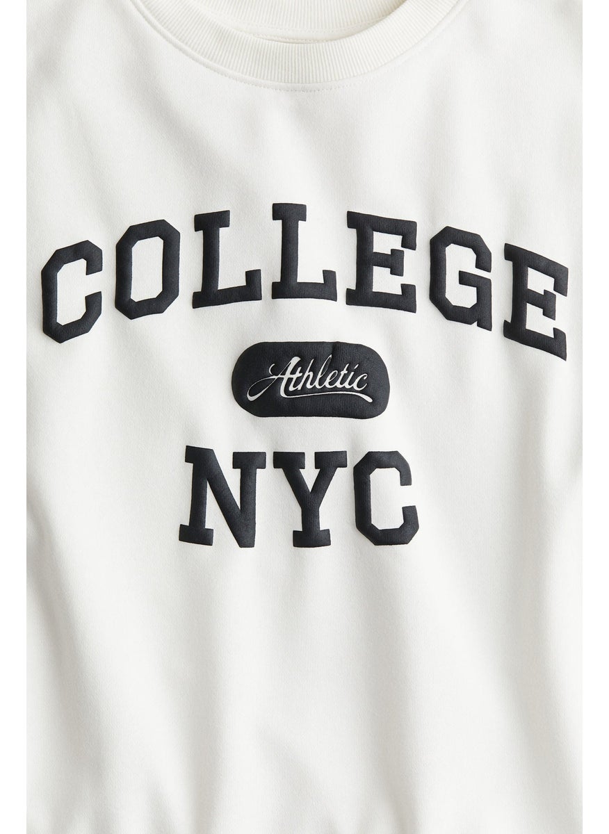 Motif-Detail Sweatshirt