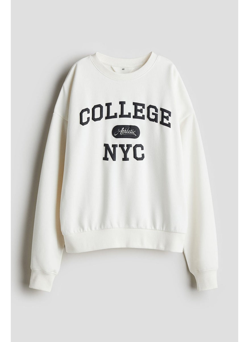 Motif-Detail Sweatshirt