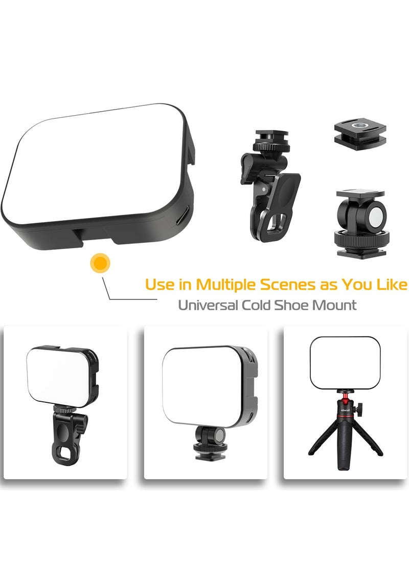 Ulanzi VL100X Selfie Light, Clip LED Light Panel for Phone/Laptop/Tablet/Computer, Bi-Color Portable Clip Camera Light with Dimmable 2500-6500K with 2000mAh Battery for Video Conference/Picture