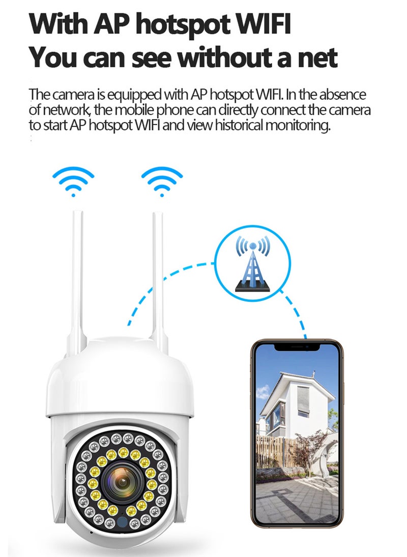 360° Camera Hd Indoor and Outdoor WIFI Monitor 1080P HD