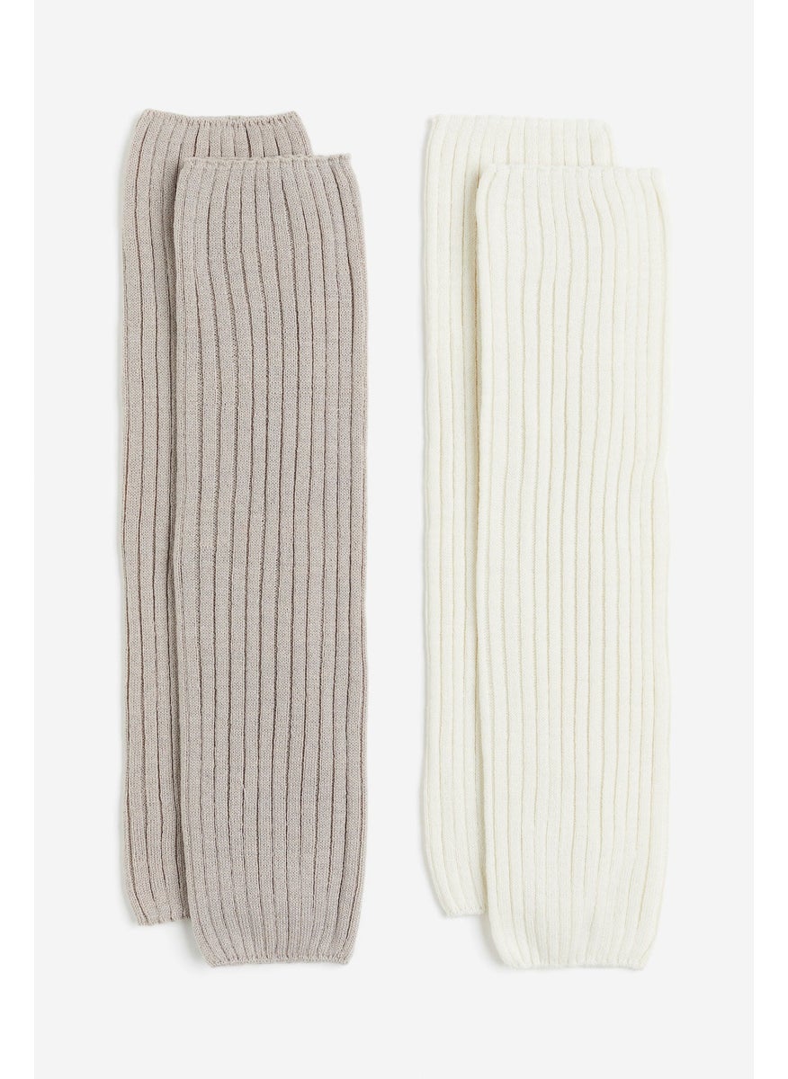 2-Pack Rib-Knit Leg Warmers