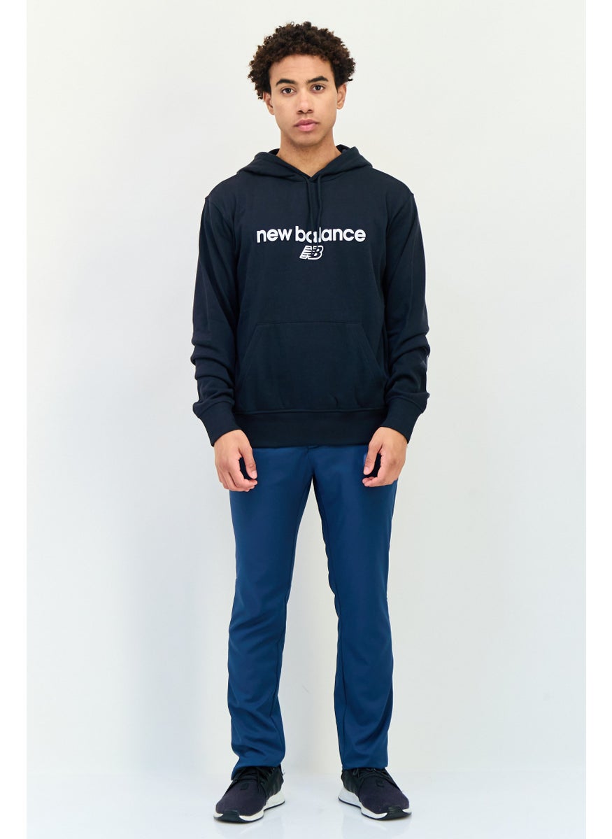 Men Sportswear Fit Long Sleeve Outdoor Hoodie, Black