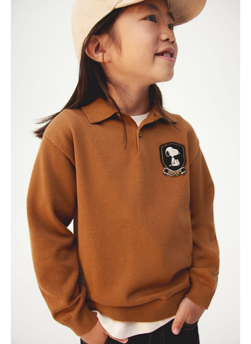 Fine-Knit Polo Shirt