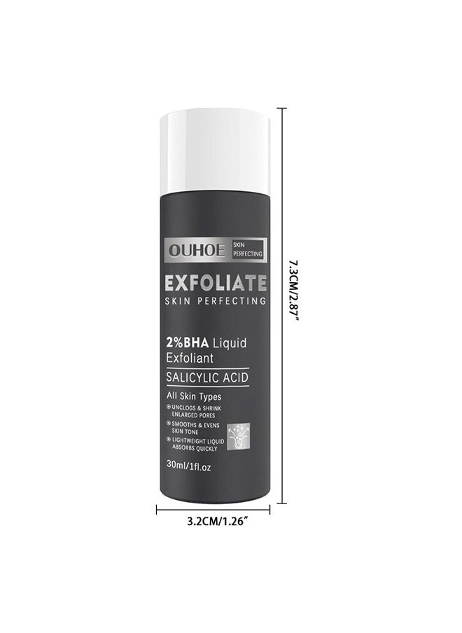 Exfoliate -Skin Perecting,SKIN PERFECTING 8% AHA Gel Exfoliant & 2% BHA Liquid Duo-Facial Exfoliants for Blackheads Enlarged Pores Wrinkles and Fine Lines Face Exfoliators w/Glycolic Acid Salicylic Acid 30ml
