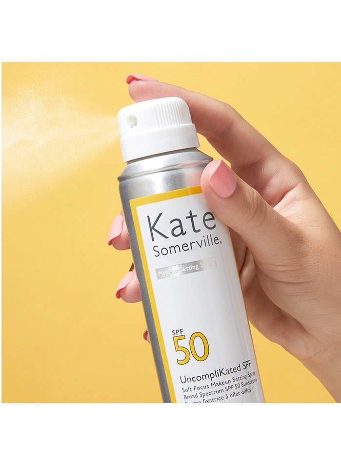 KATE SOMERVILLE Uncompli Kated SPF 50 Soft Focus Makeup Setting Spray 3.4fl oz