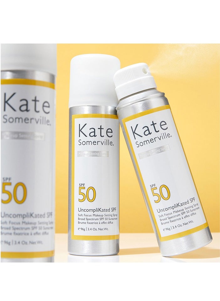 KATE SOMERVILLE Uncompli Kated SPF 50 Soft Focus Makeup Setting Spray 3.4fl oz