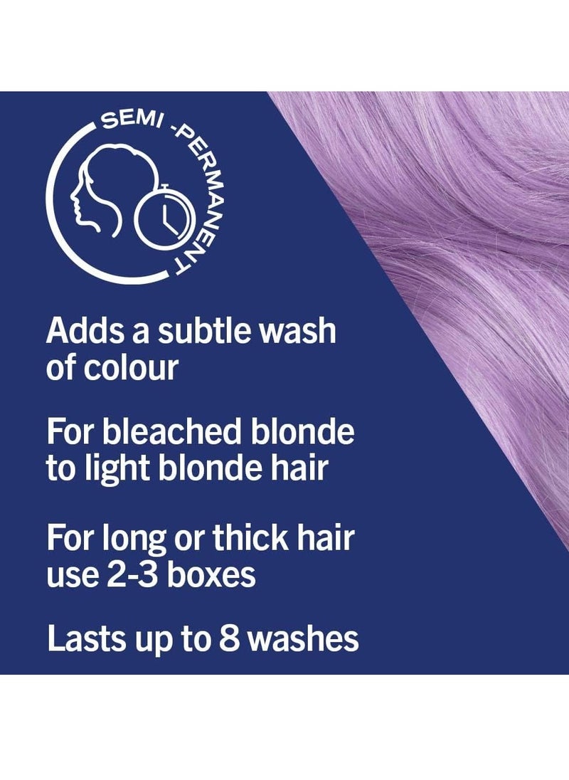 LIVE Pretty Pastels Lilac Crush Semi Permanent Hair Dye P120 Temporary Hair Dye Lasts for up to 8 Washes Pretty Pastel Hair Colour for Full head Ombré or Highlights