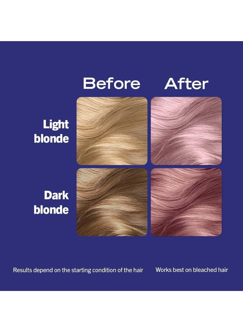 LIVE Lightener plus Twist Permanent Purple Hair Dye 2 in 1 Formula Lightens and Colours Up To 3 Levels Cool Lilac 104