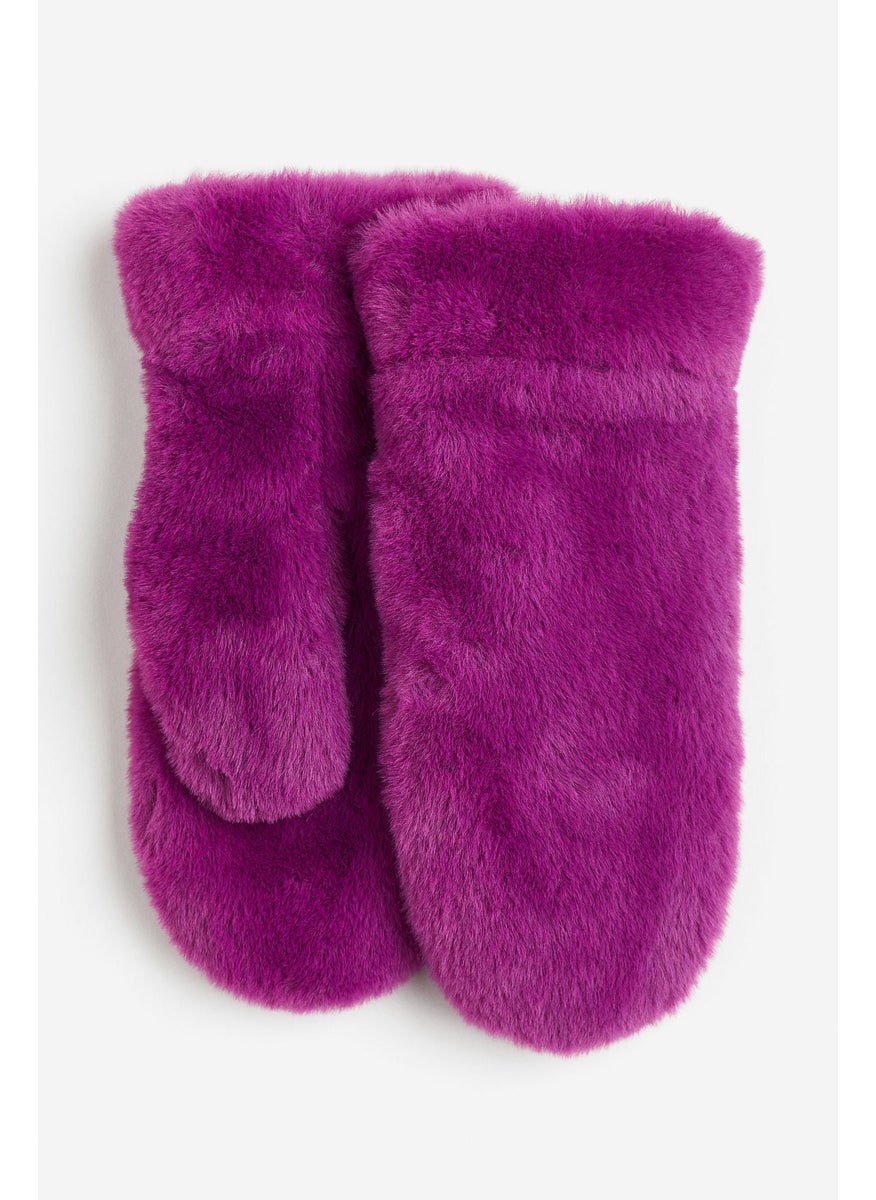 Fleece-Lined Fluffy Mittens