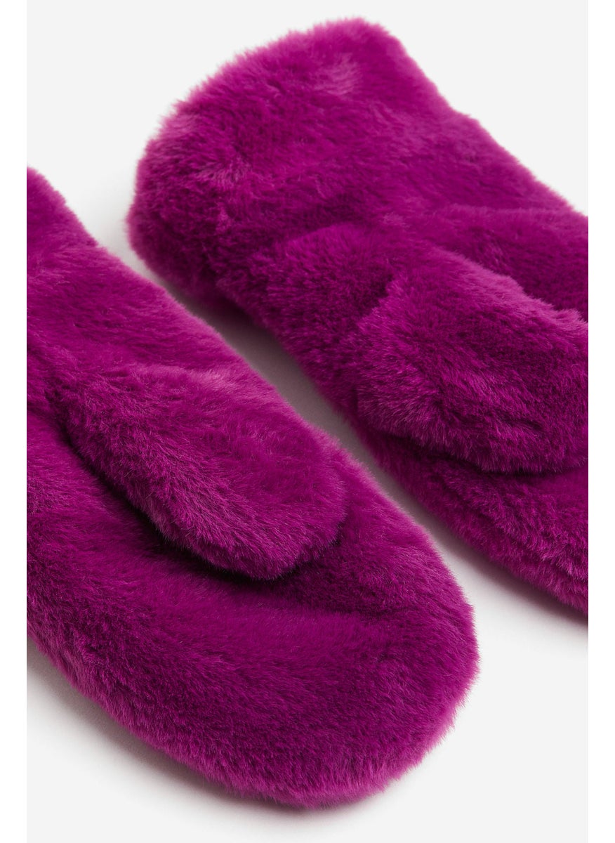 Fleece-Lined Fluffy Mittens