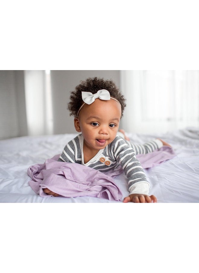 Copper Pearl Large Premium Knit Baby Swaddle Receiving Blanket