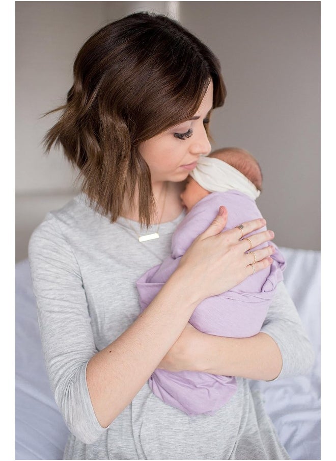 Copper Pearl Large Premium Knit Baby Swaddle Receiving Blanket