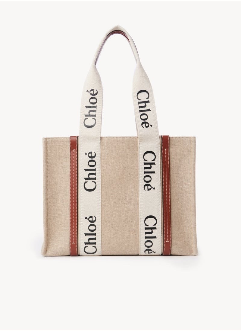 Chloe Women's Medium Handheld Shoulder Bag Canvas Tote Bag 37 * 26 * 12cm