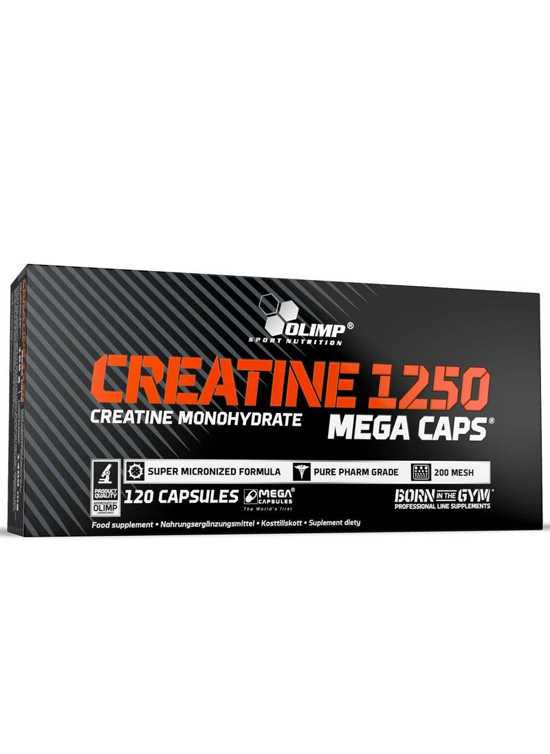 Creatine 1250 Mega Caps 120 Capsules