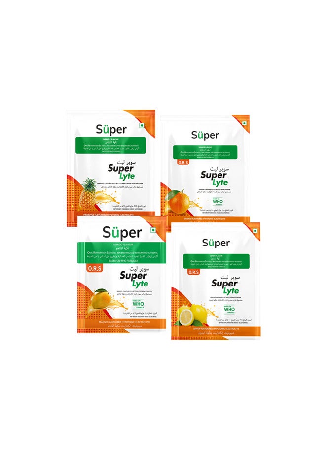 Super Lyte Oral rehydration salt Orange Flavor 10 Sachets
