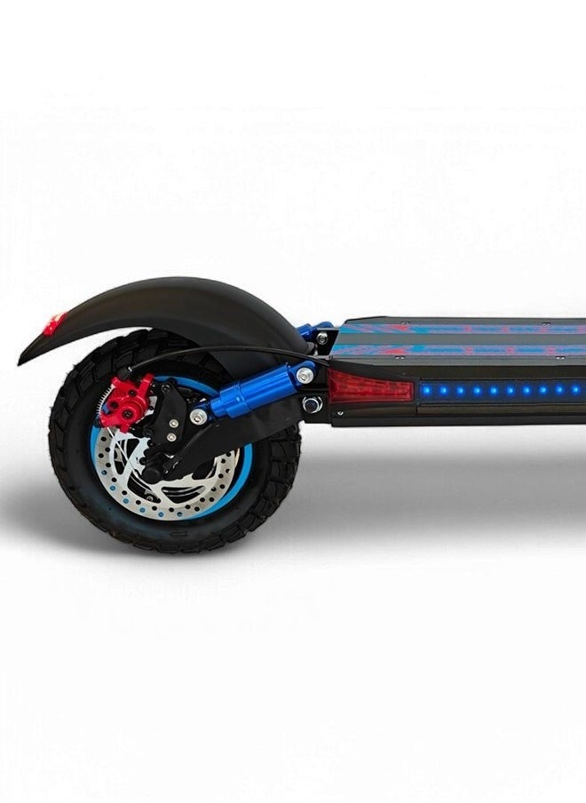 H5 Folding Electric Scooter, 1200W Motor, 48V 13Ah Battery, 50KM/H Max Speed, 30KM Range, 10 Inches Tires, Dual Suspension and Remote Lock