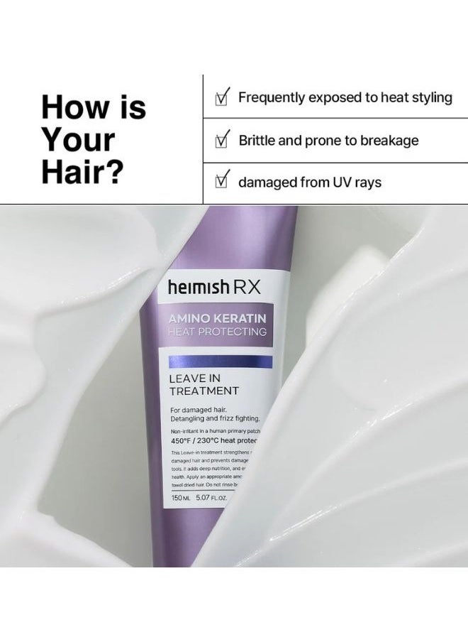 RX Amino Keratin Heat Protecting Leave In Treatment 150ml