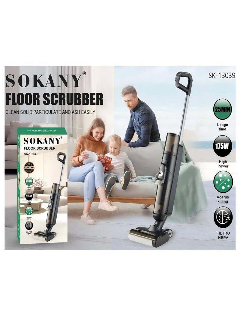Unique Double-Disc Design, High-Speed Rotating Powerful Decontamination Steam Mop, Lightweight Upright Body, With Ergonomic Handle, Comfortable To Hold, Easy To Operate, Wireless Operation Exquisite Steam Mop.