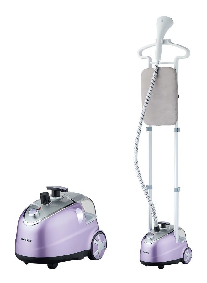 SOKANY Portable Standing Garment Steamer with Large - capacity Water Tank and Wheels Plug: European Standard