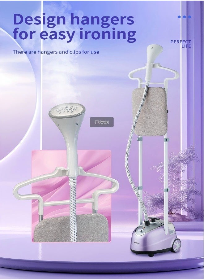 SOKANY Portable Standing Garment Steamer with Large - capacity Water Tank and Wheels Plug: European Standard