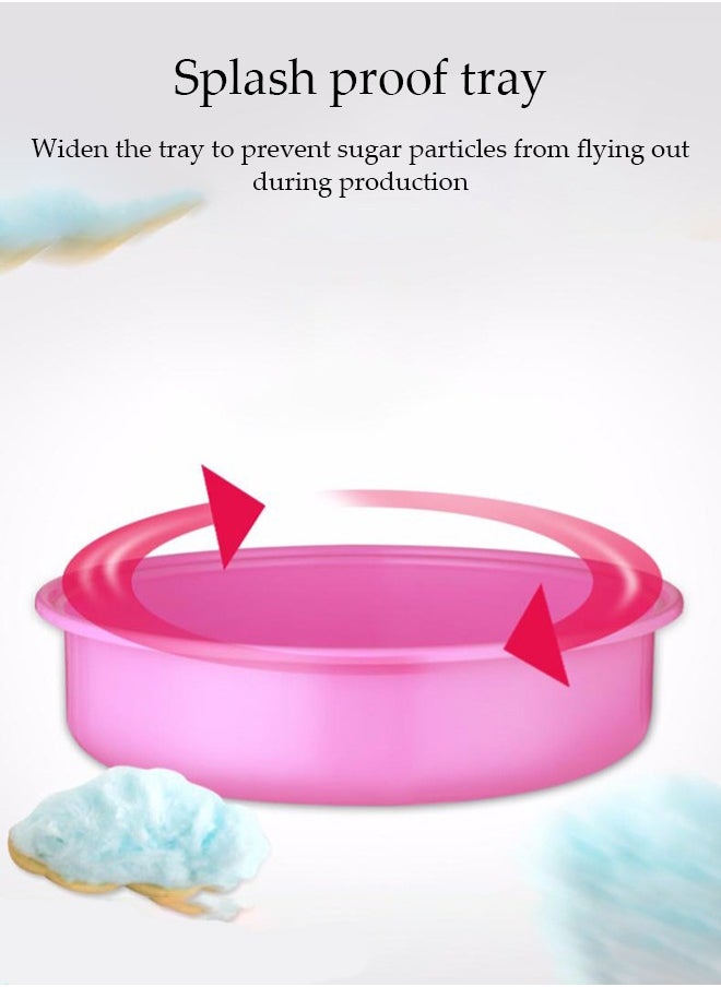 Mini electric cotton candy machine, portable cotton candy DIY machine, household non stick children's cotton candy machine,suitable for family gatherings and celebrations，21*17.5*24.5cm