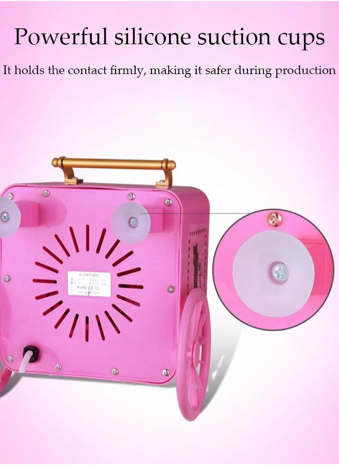 Mini electric cotton candy machine, portable cotton candy DIY machine, household non stick children's cotton candy machine,suitable for family gatherings and celebrations，21*17.5*24.5cm