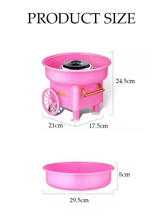Mini electric cotton candy machine, portable cotton candy DIY machine, household non stick children's cotton candy machine,suitable for family gatherings and celebrations，21*17.5*24.5cm