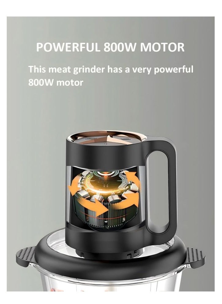 SOKANY 800W High Power 3.0L Capacity Electric Meat Grinder . Plug: European Standard