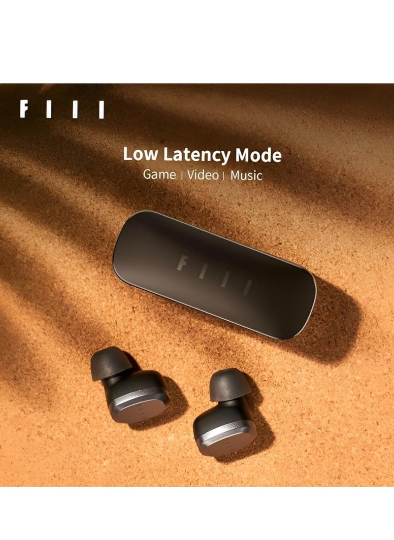 FIIL T1 Lite True Wireless Earbuds – Bluetooth 5.2, 32H Battery Life, IPX7 Waterproof, Ultra-Low Latency, Dual Host Mode, Fast Charging, Lightweight Comfort, HD Sound for Sports & Videos