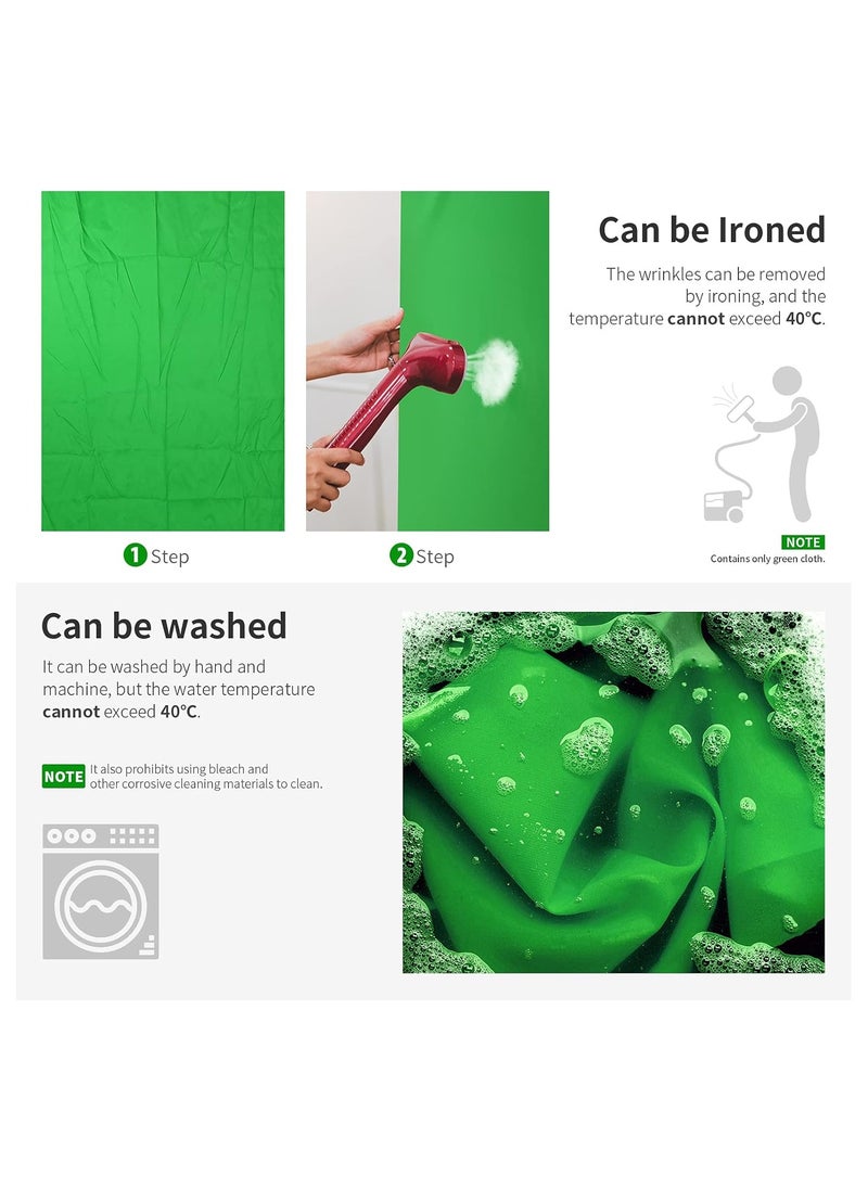 Neewer 6x9 feet/1.8x2.8 meters Photo Studio 100 Percent Pure Muslin Collapsible Backdrop Background for Photography, Video and Television (Background Only)-Green