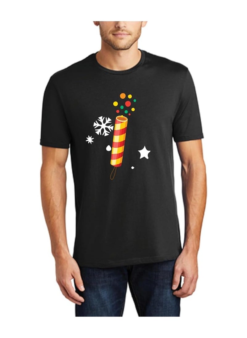 Christmas Initial Letter Printed Adult T-Shirts For Mens-Gift For Everyone
