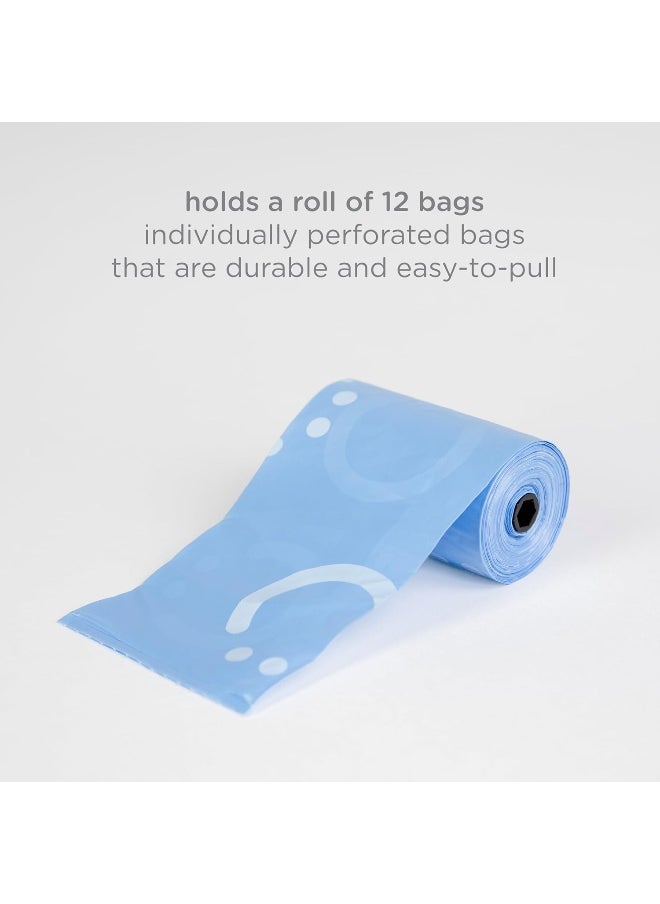 Ubbi Retractable On-the-Go Bag Dispenser for Baby Travel, Diaper Bag Accessory Must Have for Newborns, Helpful Baby Accessory, Taupe