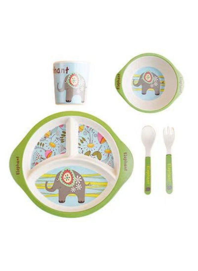 Cute Cartoon Children's Bamboo Fiber Dinnerware