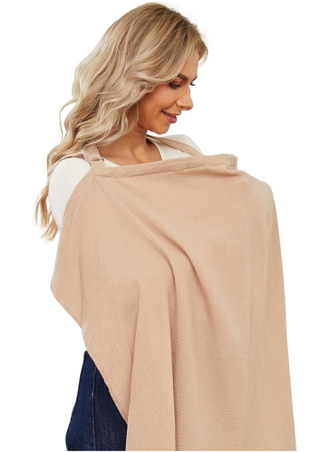 PPOGOO Muslin Nursing Cover for Baby Breastfeeding