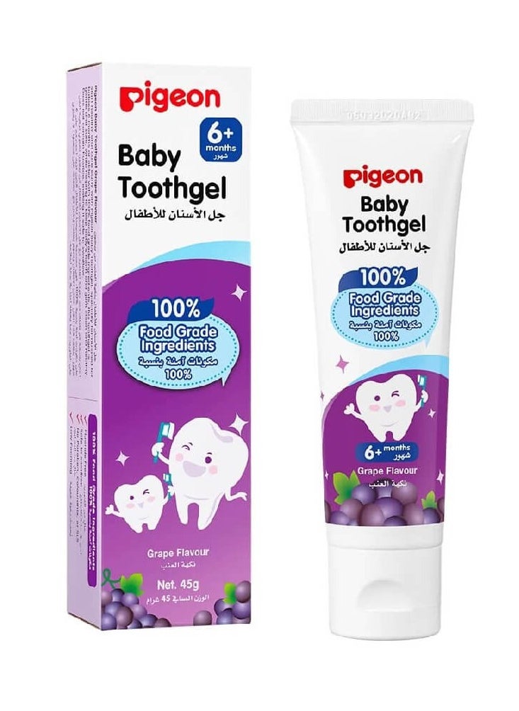 Toothgel 6+ Month Grape Flavour 45 G