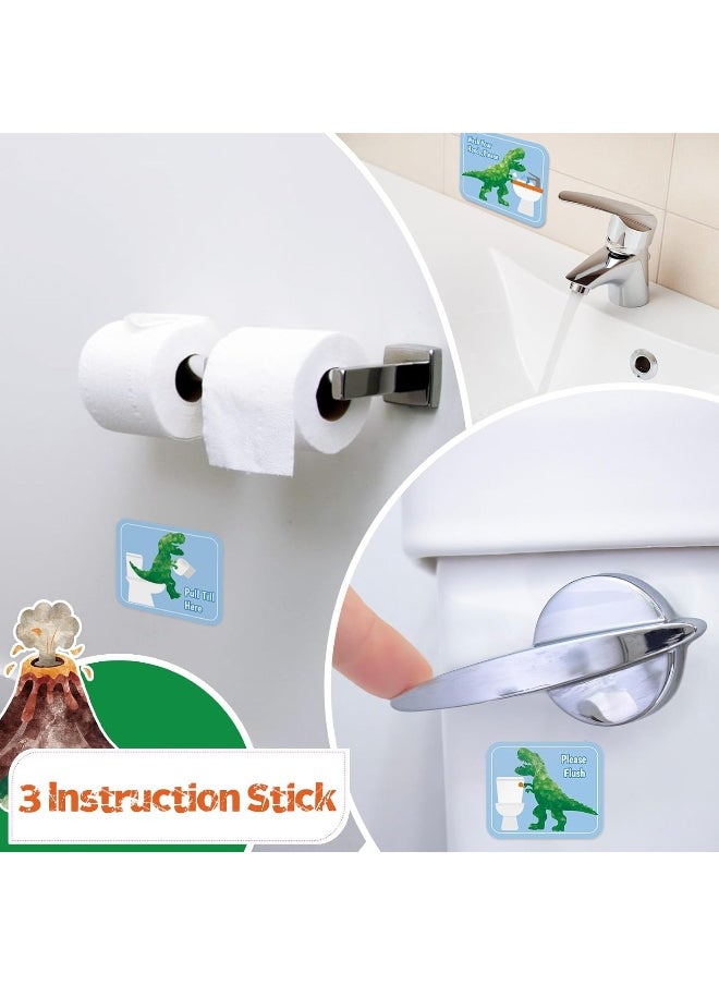 WERNNSAI Potty Training Chart - Dinosaur Toilet Training Reward Chart with 270 Potty Training Stickers Crown Sticker Chart for Boys Toddler Kids Potty Training for Ideal Gift Birthday