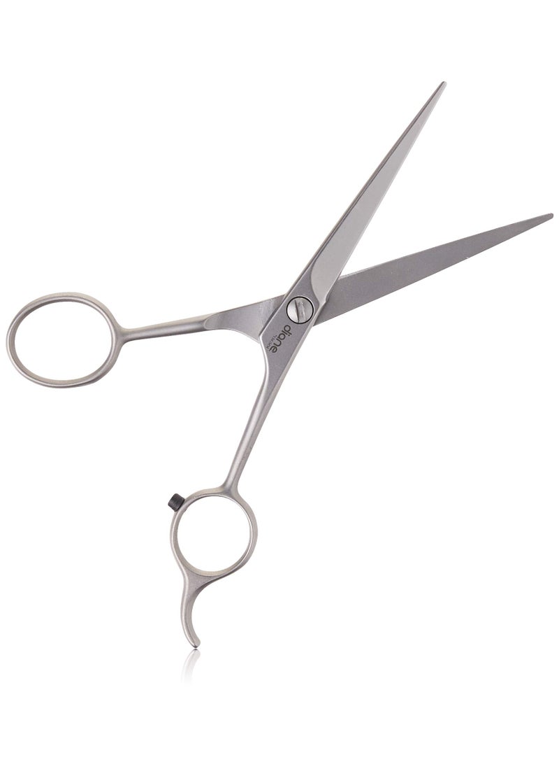 Diane White Pines 6-Inch Hair Cutting Shears, Ice-Tempered Stainless Steel Scissors with Micro-Serrated Blade and Opposing Handles, Professional Barber Scissors, Made in Germany