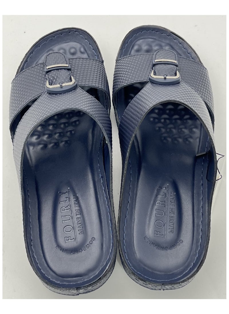 Men's Arabic Sandal Made in Italy (D.Blue)