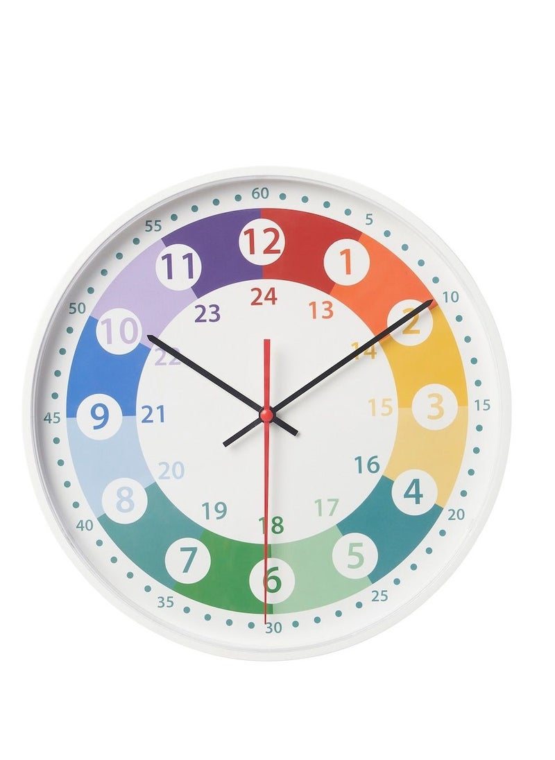 Wall clock, multicolour, 28 cm